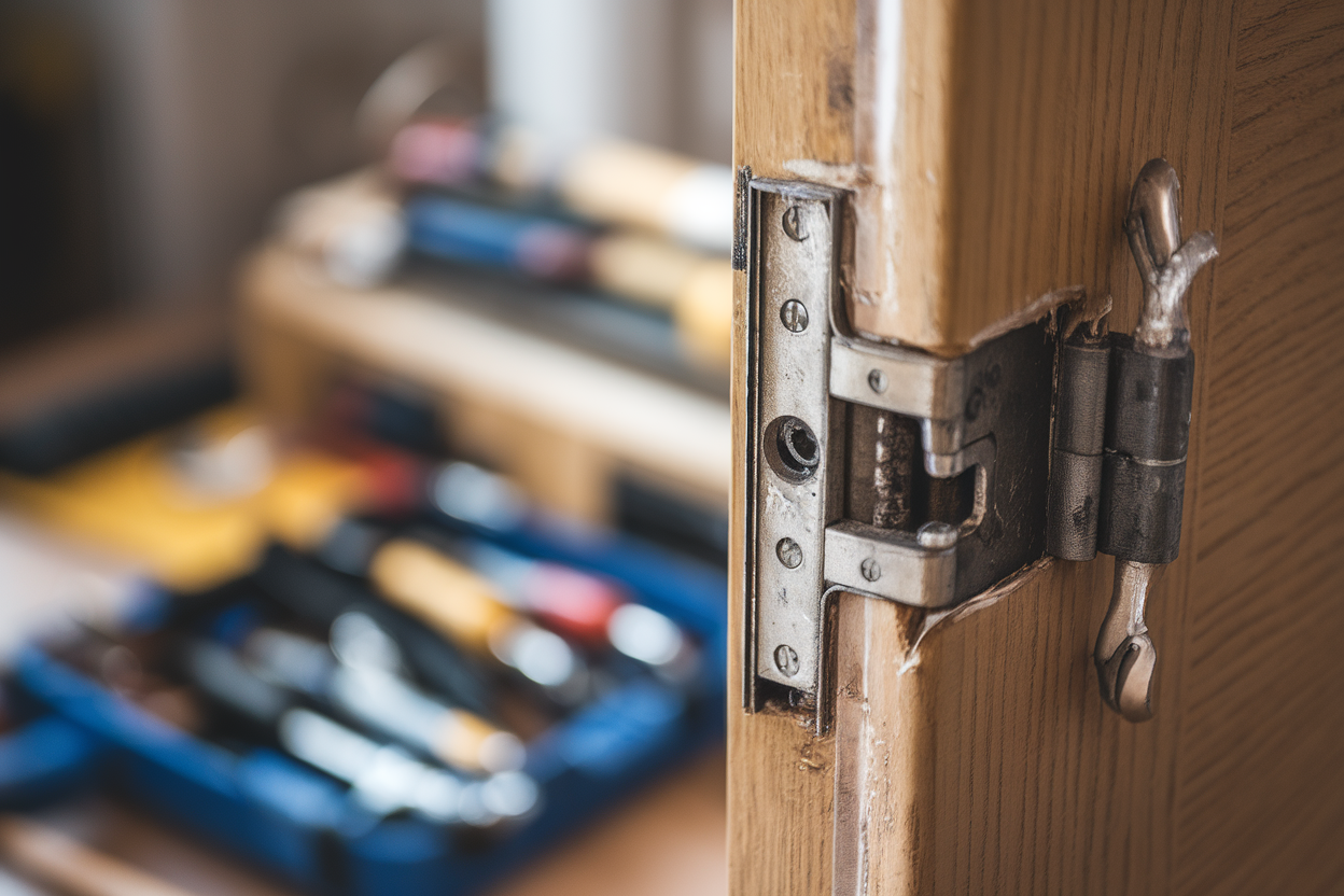 Les étapes clés pour réparer un gond de porte arraché