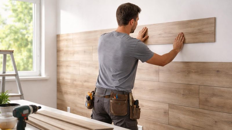 Lambris PVC Imitation Bois Woodline Premium : Installation Facile ou Compliquée ?