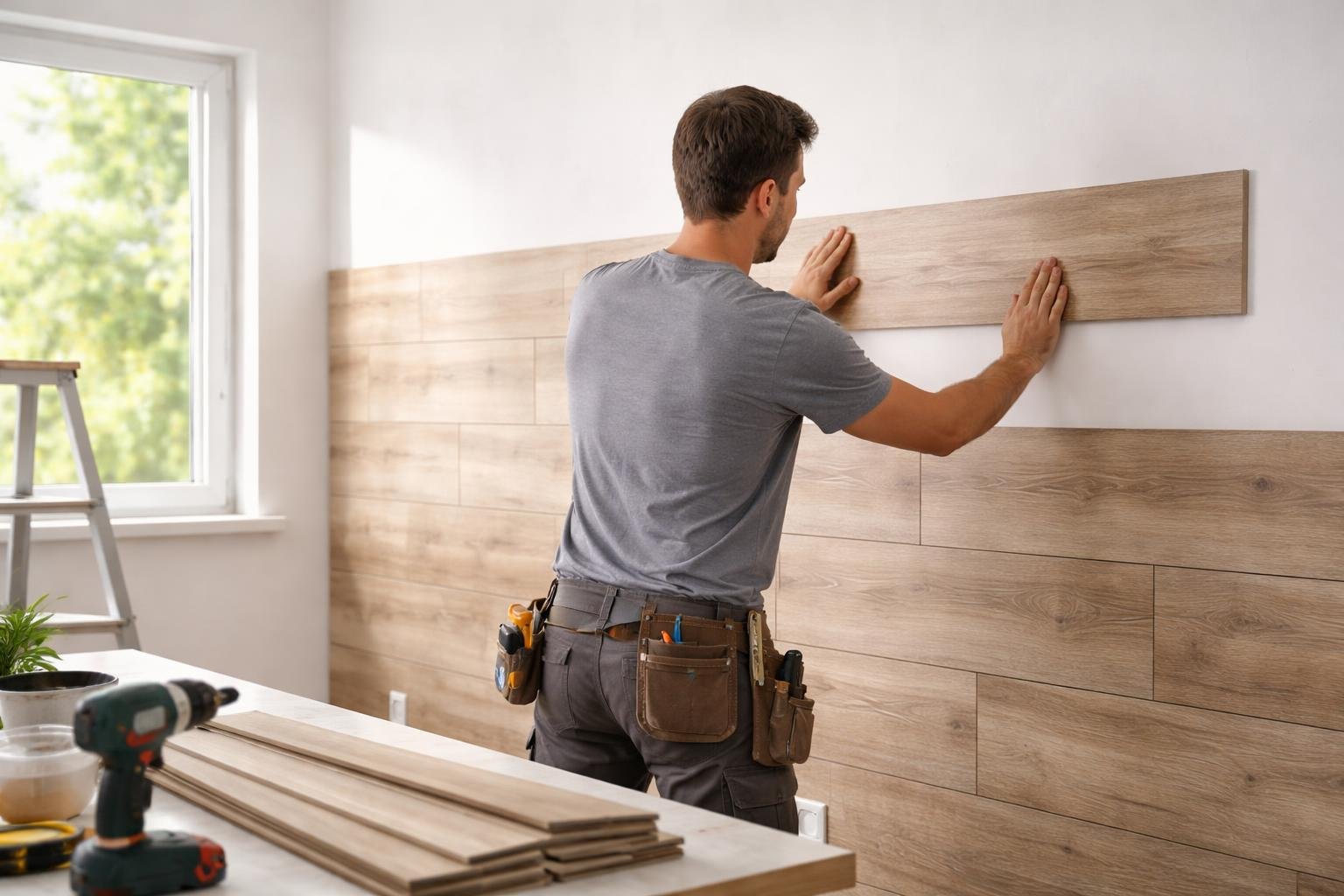 Lambris PVC Imitation Bois Woodline Premium : Installation Facile ou Compliquée ?