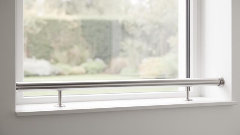 Tout savoir sur la barre d&rsquo;appui inox pour sécuriser vos fenêtres