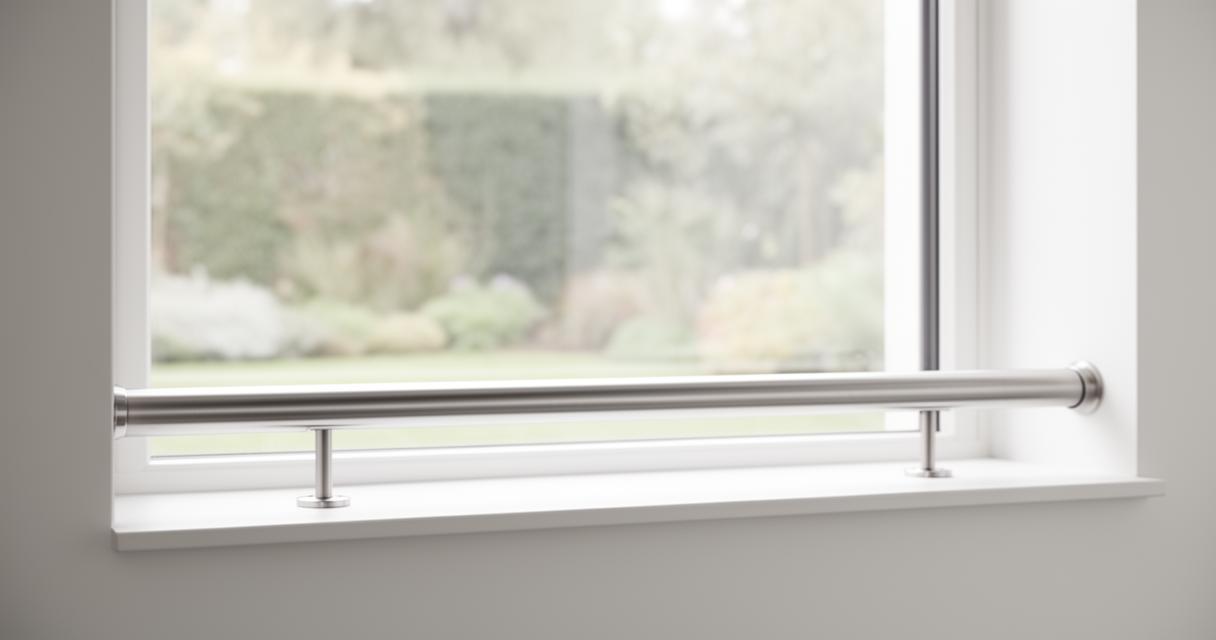 Tout savoir sur la barre d&rsquo;appui inox pour sécuriser vos fenêtres