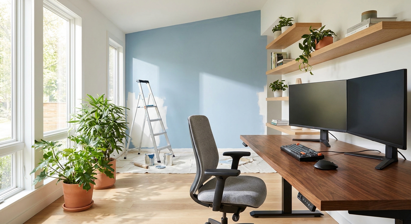 Aménager son espace de télétravail à domicile : les bonnes pratiques entre confort ergonomique et travaux d&rsquo;aménagement