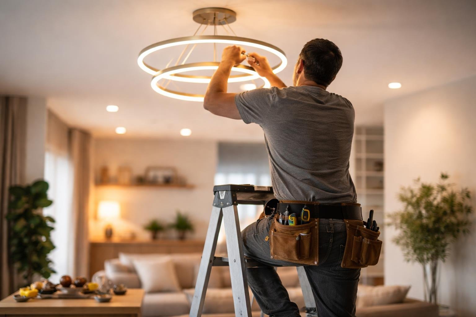 Installer un Luminaire au Plafond : les 5 Étapes