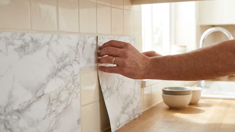 Rénover sa cuisine sans enlever le carrelage : quelle crédence adhésive choisir ?